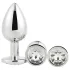 Gleaming Love - kit plug anal - 3 peças - prata