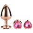 Conjunto de plugs anais Coração - Rosegold (3 peças)