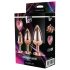 Conjunto de plugs anais Coração - Rosegold (3 peças)