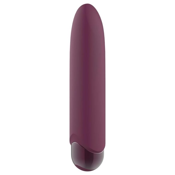 Glam - mini vibrador roxo à prova d'água com bateria recarregável
