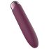 Glam - mini vibrador roxo à prova d'água com bateria recarregável