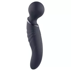 Glam - vibrador varinha de duas pontas (cinzento‑escuro)
