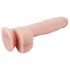 Mr. Dixx 7.6 - dildo com ventosa e escroto - cor natural 19,5cm