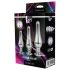 Gleaming Love - conjunto de plugs anais - prateado (3 peças)