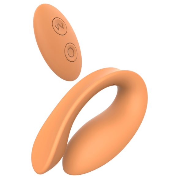 Glam - vibrador duplo sem fio (laranja)