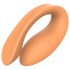 Glam - vibrador duplo sem fio (laranja)