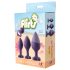 Conjunto de Treinamento Anal Flirts - Kit de Plugues (3 peças) - Roxo