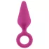 Flirts Pull Plug - plug anal pequeno - silicone rosa