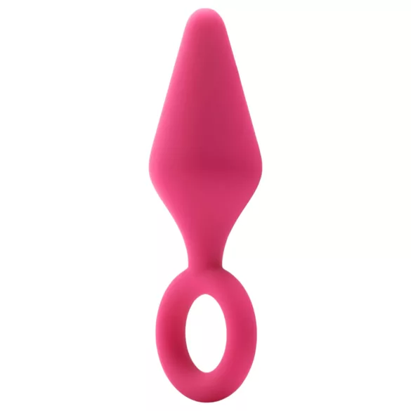Flirts Pull Plug - plug anal pequeno - silicone rosa