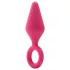 Flirts Pull Plug - plug anal pequeno - silicone rosa