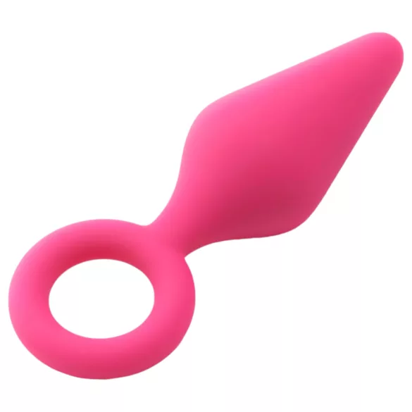 Flirts Pull Plug - plug anal pequeno - silicone rosa