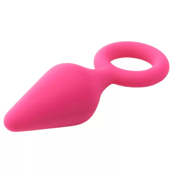 Flirts Pull Plug - plug anal pequeno - silicone rosa