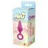Flirts Pull Plug - plug anal pequeno - silicone rosa