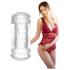 A Vizinha do Lado Sophia - brinquedo íntimo boca e vagina (transparente)
