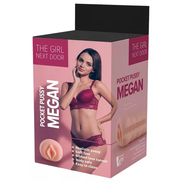 The Girl Next Door Megan - masturbador vagina realista - cor natural