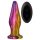 Glamour Glass - vibrador anal pontiagudo de vidro com rádio (colorido)