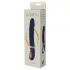 Goddess - vibrador nervurado com aquecimento (azul-escuro)