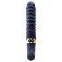 Goddess - vibrador nervurado com aquecimento (azul-escuro)