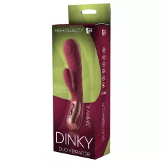   Dinky Jimmy K. Duo - vibrador rabbit recarregável com estimulador clitoriano