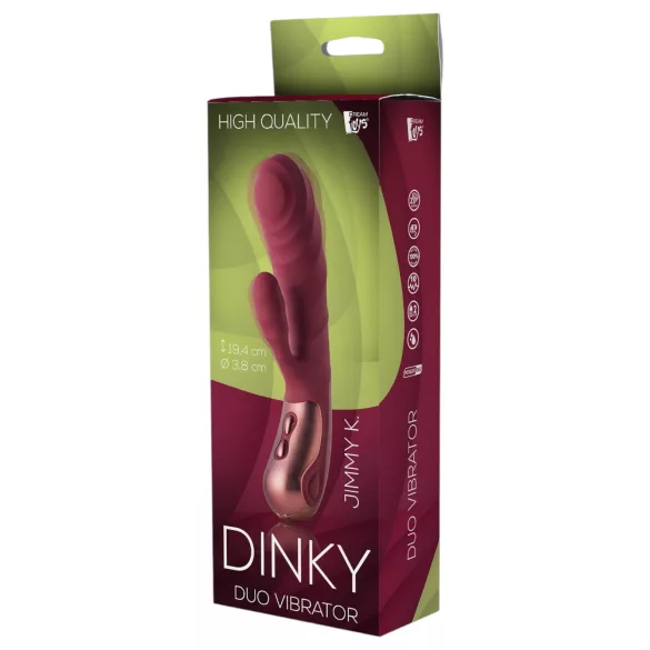 Dinky Jimmy K. Duo - vibrador rabbit recarregável com estimulador clitoriano