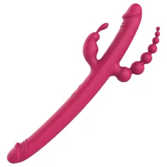   Dreamtoys - vibrador recarregável com 4 braços - silicone rosa
