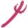 Vibrador Dreamtoys Anywhere Pleasure Vibe - recarregável, 4 braços (rosa)