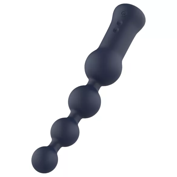 Startroopers Hubble - vibrador anal com esferas recarregável - silicone azul