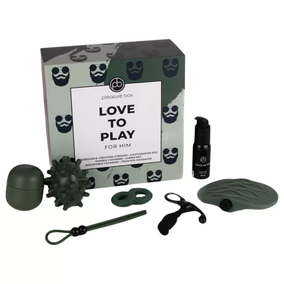 Pleasure Box Love to Play - kit masturbador masculino - 6 peças