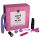 Caixa de Prazer Love to Play - Vibrador 6 peças (rosa-roxo)