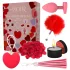 Dreamtoys Amour - conjunto de presente com vibrador em forma de coração (vermelho)