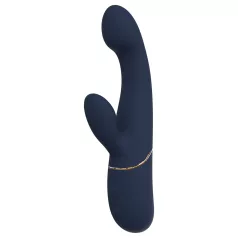   Goddess - vibrador de casal com cabeça oscilante (azul-escuro)