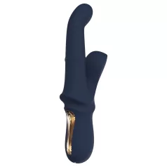   Deusa Íris - vibrador com braço estimulador de clitóris com pérolas (azul)