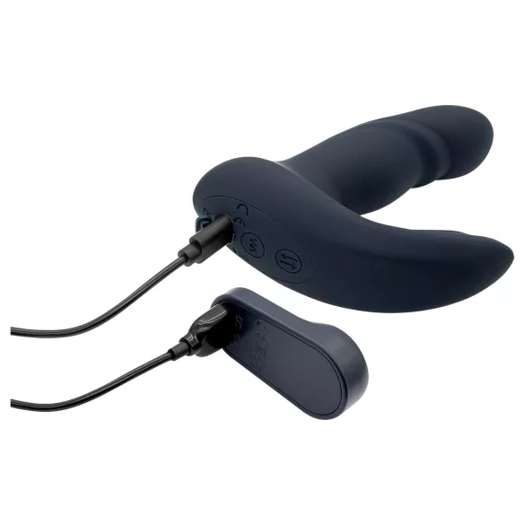 Dreamtoys Pulz - vibrador anal com função de pulsação e comando remoto (azul)