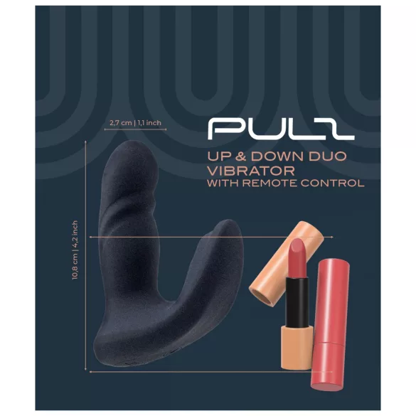 Dreamtoys Pulz - vibrador anal com função de pulsação e comando remoto (azul)