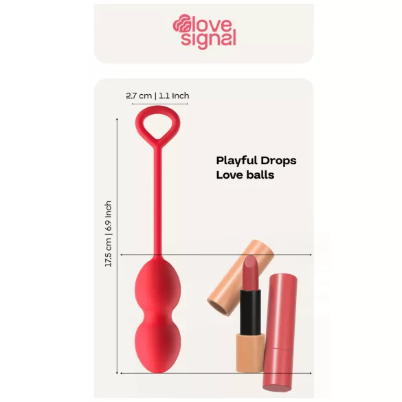 Dreamtoys - bolas tailandesas duplas - silicone vermelho