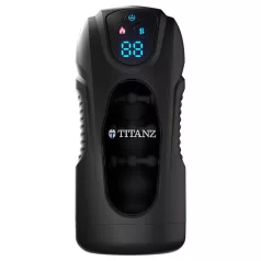   Titanz Ultimate Heat & Thrusting - masturbador automático (preto)
