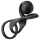 Snail Vibe Jovi - anel peniano com vibrador para casais - silicone preto