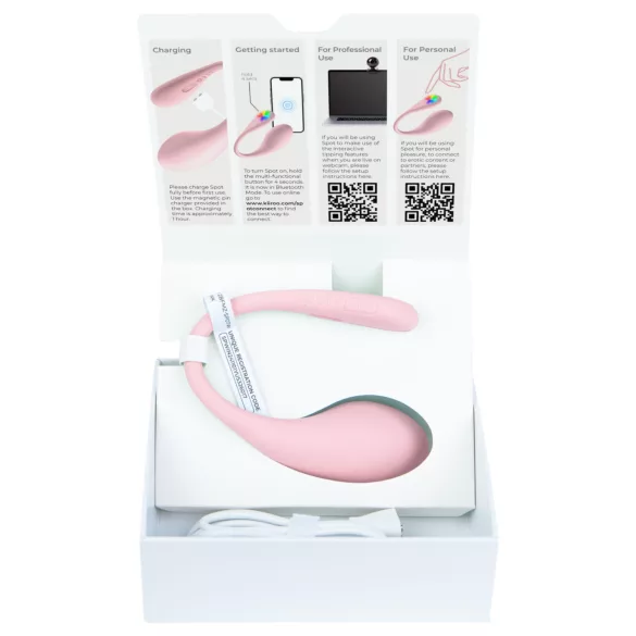 Kiiroo Spot - ovo vibratório - estimulação - silicone rosa
