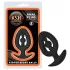 Kiotos - plug anal de silicone com dilatador P (preto)