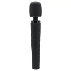 Pixey Deluxe Black Velvet - vibrador tipo varinha L (preto)