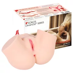 Kokos Onahole - torso masturbador realista (cor natural)