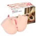 Kokos Onahole - torso masturbador realista (cor natural)