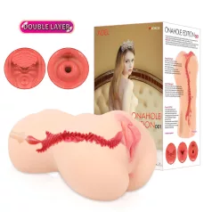   Kokos Onahole 001 XL - masturbador vagina realista (cor natural)