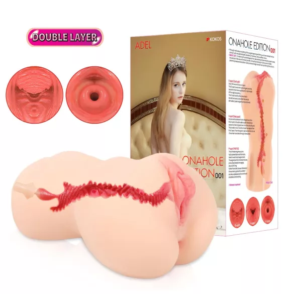 Kokos Onahole 001 XL - masturbador vagina realista (cor natural)