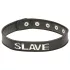 X-Play Slave - coleira para submissão - couro preto