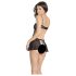 Coquette - Babydoll policial (preto)