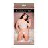 Coquette - conjunto de lingerie rendado - branco (XL)