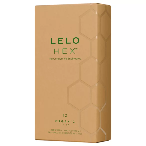 LELO Hex Organic - preservativo ultra fino - látex natural - 12 unidades