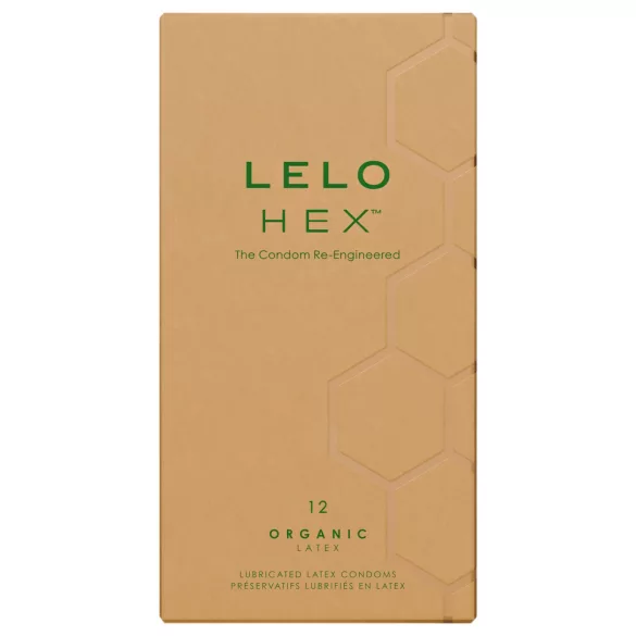 LELO Hex Organic - preservativo ultra fino - látex natural - 12 unidades