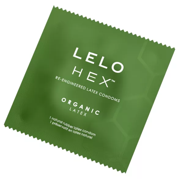 LELO Hex Organic - preservativo ultra fino - látex natural - 12 unidades